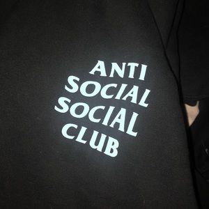 Black Anti Social Social Club Hoodie in Medium